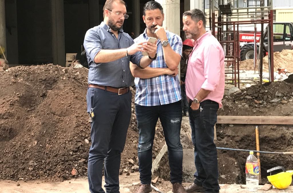 EL INTENDENTE VISITÓ LA OBRA DE LA NUEVA GUARDIA