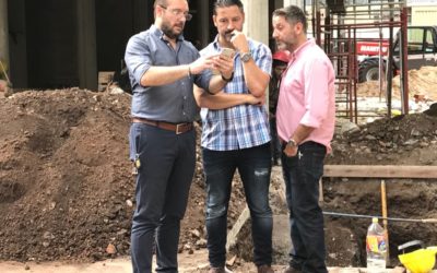 EL INTENDENTE VISITÓ LA OBRA DE LA NUEVA GUARDIA