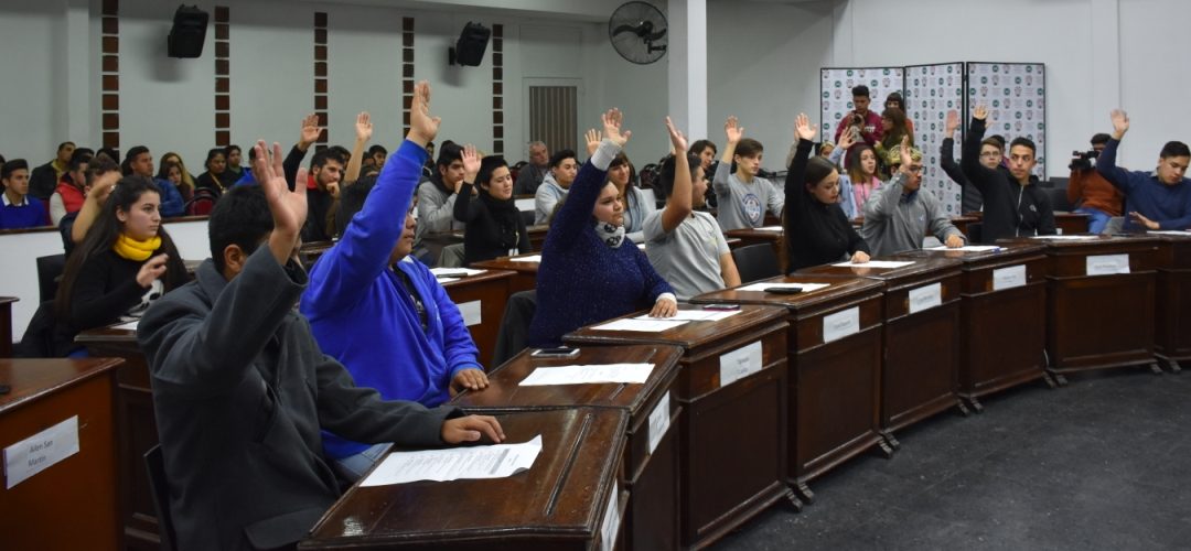 PRIMERA SESION DEL “PARLAMENTO JOVEN” EN EL HCD DE MERLO