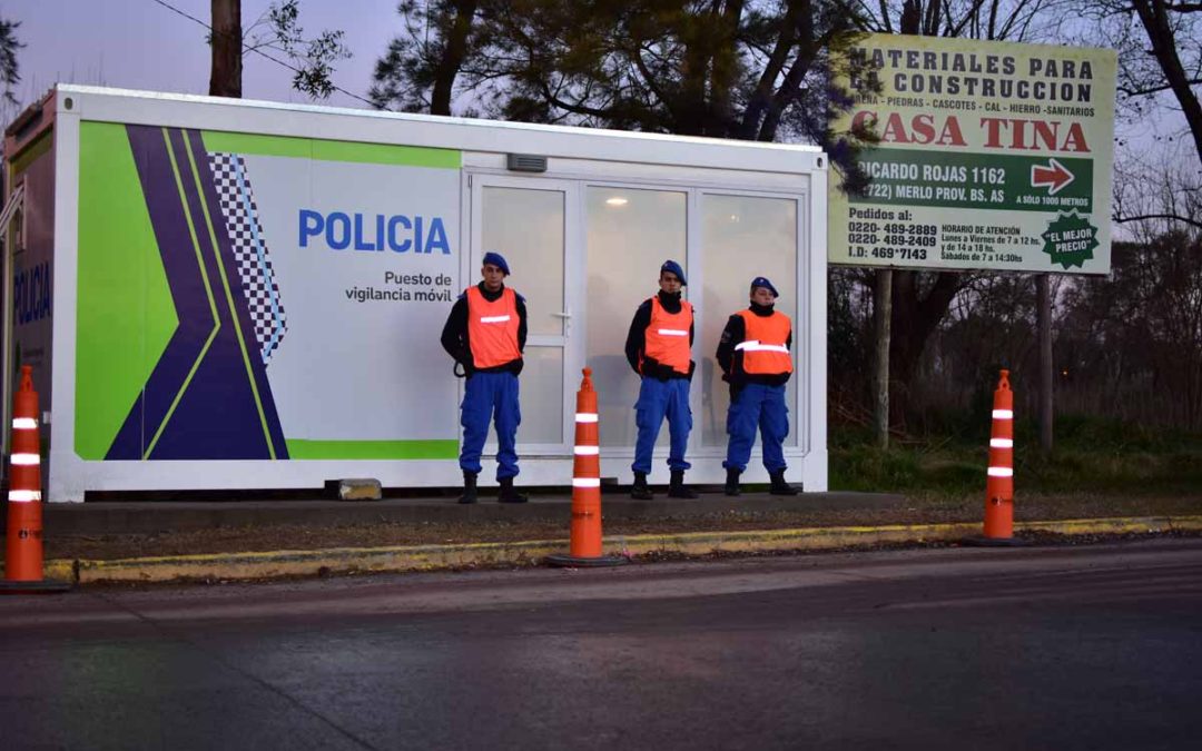 NUEVO PUESTO DE CONTROL POLICIAL ENTRE MERLO Y MORENO