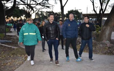 EL INTENDENTE VISITÓ OBRAS DE LA PLAZA INCLUSIVA MANUEL BELGRANO