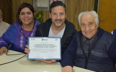 ENTREGARON DEFINITIVAMENTE EL PREDIO AL CENTRO DE JUBILADOS DE PADUA