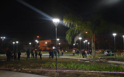EL INTENDENTE SUPERVISÓ EL AVANCE DE OBRA EN EL CAMPO DE PATO