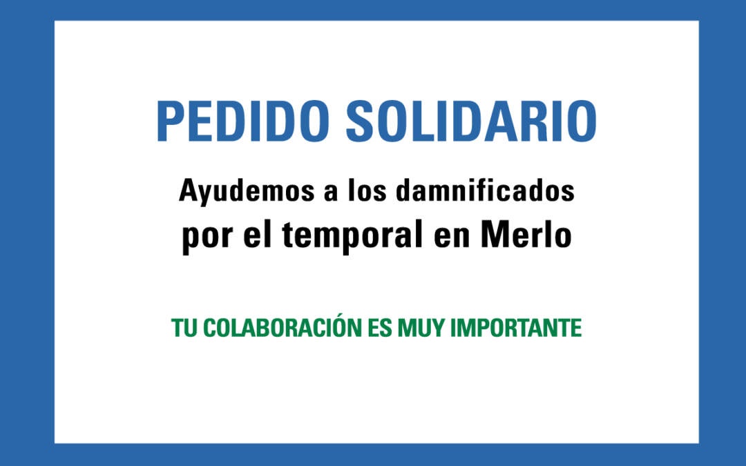 Pedido solidario tras el temporal