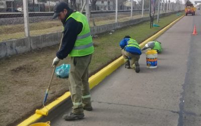 TAREAS DE MANTENIMIENTO EN AVENIDA RIVADAVIA