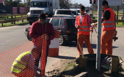 OBRAS EN LA RUTA 7 DE MERLO NORTE