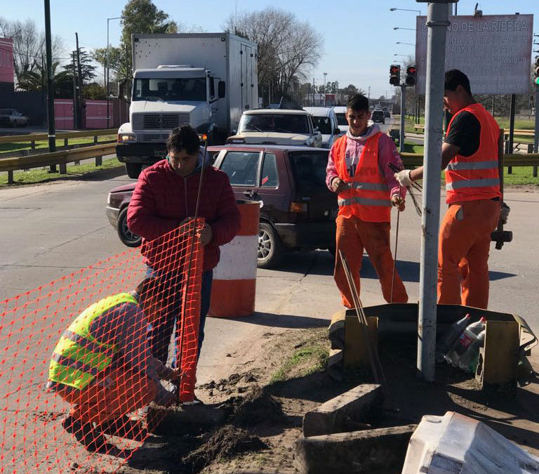 OBRAS EN LA RUTA 7 DE MERLO NORTE