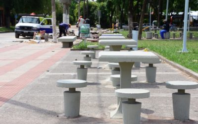 CONTINUAMOS RENOVANDO LA PLAZA DEL BARRIO TOBAL