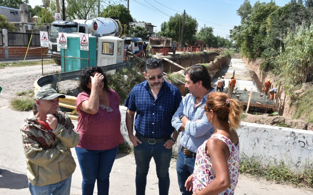 MENÉNDEZ SUPERVISÓ LA OBRA DEL ARROYO SALGUERO