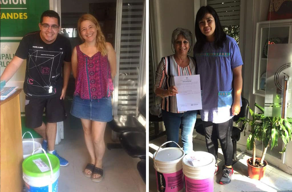 ENTREGA DE PINTURA Y MOBILIARIO A ESCUELAS