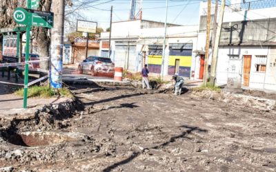 AVANZAN TRABAJOS DE RECONSTRUCCIÓN DE PAVIMENTO EN MERLO NORTE