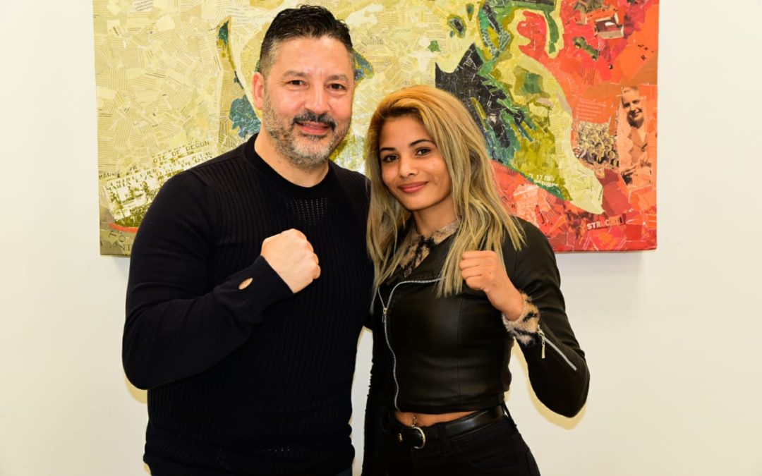 EL INTENDENTE SE REUNIÓ CON UNA JOVEN DEPORTISTA MERLENSE