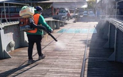 CONTINÚAN LAS TAREAS DE FUMIGACIÓN EN TODO EL DISTRITO