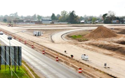 RECORRIDA POR LAS OBRAS DE LA AUTOPISTA PRESIDENTE PERÓN