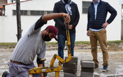 EL INTENDENTE RECORRIÓ OBRAS CON  FEDERICO THEA