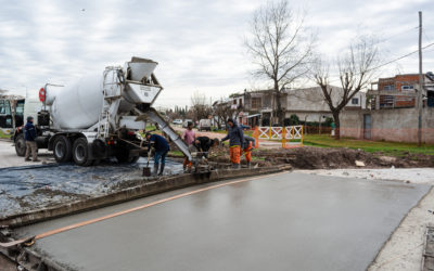 PROGRESA LA OBRA DE PAVIMENTACIÓN DE AV. GARMENDIA