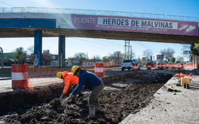 AVANZA OBRA DE REPAVIMENTACIÓN DE AVENIDA RIVADAVIA