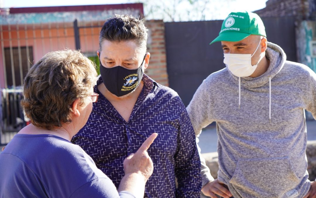 MENÉNDEZ SUPERVISÓ OBRAS EN LOMA FLORIDA