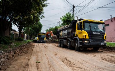 CONTINÚAN LAS OBRAS DE PAVIMENTO INTERTRABADO