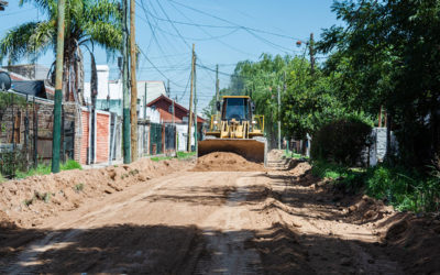 MÁS OBRAS DE PAVIMENTO INTERTRABADO EN MERLO NORTE