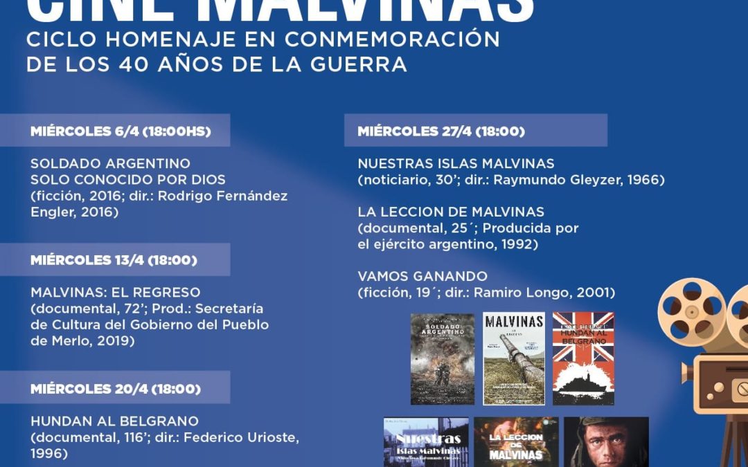 INICIA CICLO DE CINE SOBRE MALVINAS