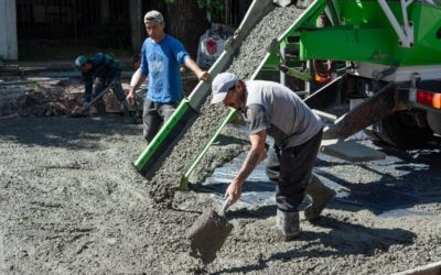 AVANZAN TRABAJOS DE PAVIMENTACIÓN EN MERLO