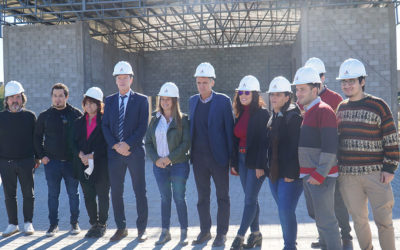 KARINA MENÉNDEZ Y GABRIEL KATOPODIS RECORRIERON OBRAS EN LA UNO