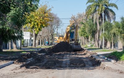 AVANZA LA OBRA DE CALLE CALLAO EN MERLO