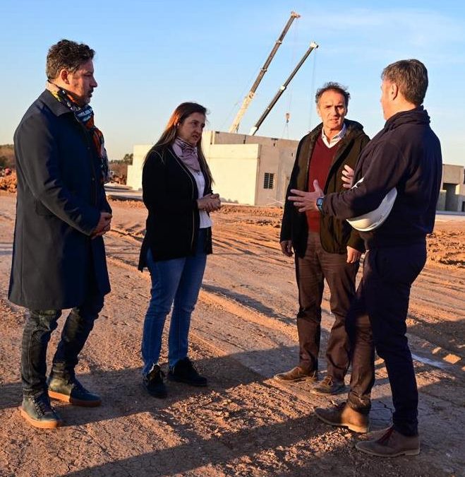 LA INTENDENTA RECORRIÓ LAS OBRAS DE LA ALCALDÍA DE MERLO JUNTO A KATOPODIS