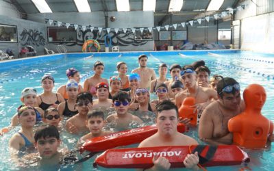 MERLO ABRIÓ LA PRIMERA ESCUELA DE SALVAMENTO ACUÁTICO ADAPTADO DEL PAÍS