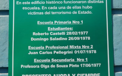 “ESCUELA Y MEMORIA” EN LA PRIMARIA Nº 1