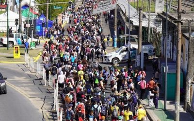 MERLO ASISTIÓ A MILES DE PEREGRINOS