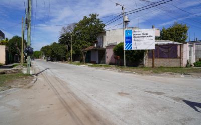 FINALIZÓ OBRA DE PAVIMENTACIÓN EN BARRIO POMPEYA