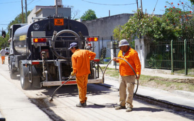 AVANZAN OBRAS DE PAVIMENTO EN LIBERTAD