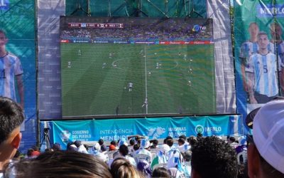 CIENTOS DE MERLENSES ALENTARON A LA SELECCIÓN ARGENTINA