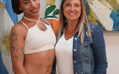 LA INTENDENTA RECIBIÓ A JUGADORA PRESELECIOANDA AL EQUIPO NACIONAL DE HOCKEY SOCIAL LGBT