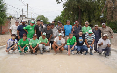GUSTAVO MENÉNDEZ RECORRIÓ LA OBRA DEL PUENTE DE PARQUE SAN MARTÍN