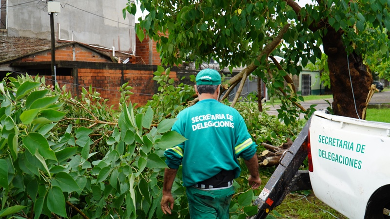 TODAS LAS ÁREAS MUNICIPALES TRABAJAN EN LA ASISTENCIA POR EL FUERTE TEMPORAL