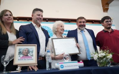 RECONOCIMIENTO A ESTELA DE CARLOTTO EN MERLO