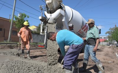 CONTINÚAN LAS OBRAS EN MERLO