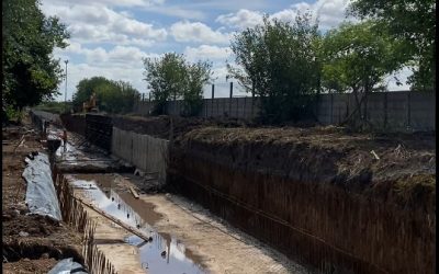 AVANZAN LAS OBRAS HIDRÁULICAS EN MERLO