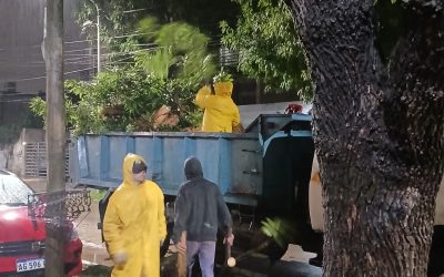 EL MUNICIPIO DE MERLO ASISTE A LOS VECINOS TRAS EL TEMPORAL