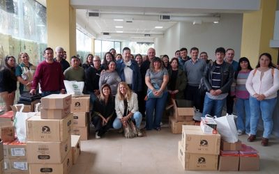 ESCUELAS DE MERLO RECIBIERON ÚTILES ESCOLARES