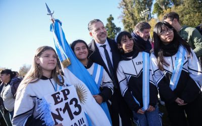 MILES DE ESTUDIANTES PROMETIERON LEALTAD A LA BANDERA