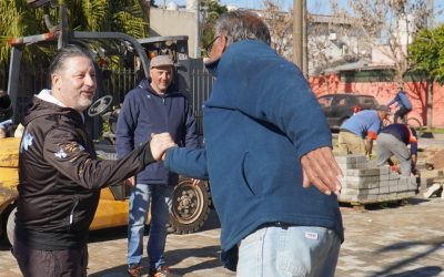 AVANZA LA OBRA DE ASFALTO RETICULADO EN PARQUE SAN MARTÍN