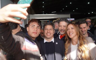 MENÉNDEZ RECIBIÓ A KICILLOF EN LA EXPO “HECHO EN MERLO”