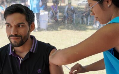 CONTINUAN LOS OPERATIVOS DE VACUNACIÓN CONTRA EL DENGUE EN MERLO