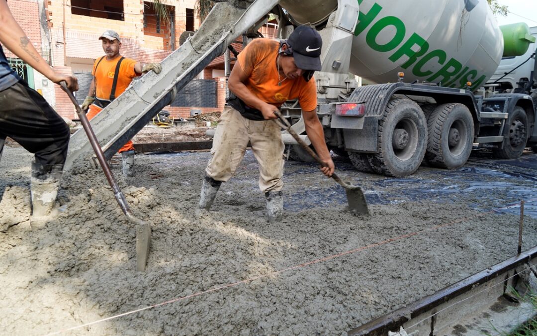 AVANZAN LAS OBRAS DE PAVIMENTO EN MERLO