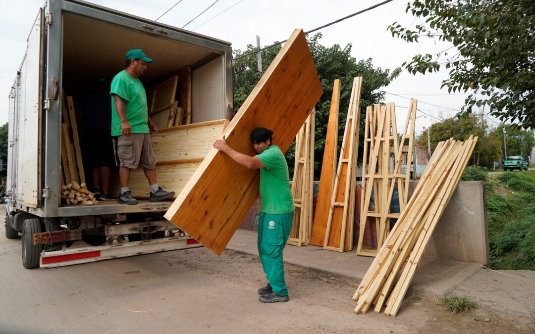 MERLO ASISTE A LOS VECINOS DE MARIANO ACOSTA