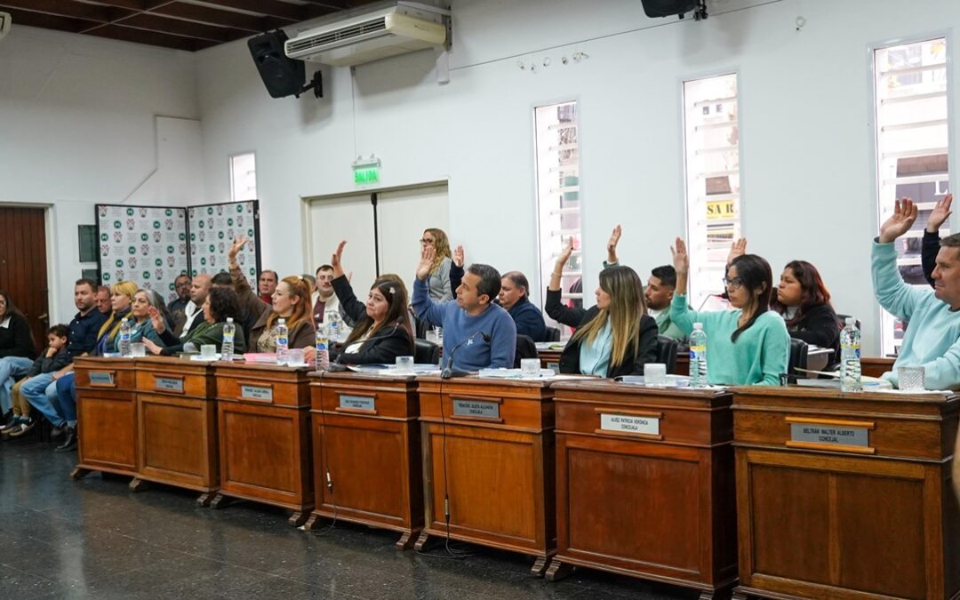 SESIÓN LEGISLATIVA EN EL CONCEJO DELIBERANTE